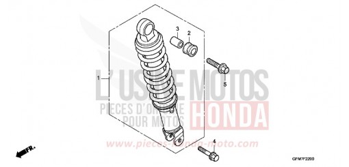 REAR CUSHION NHX110WHA de 2010